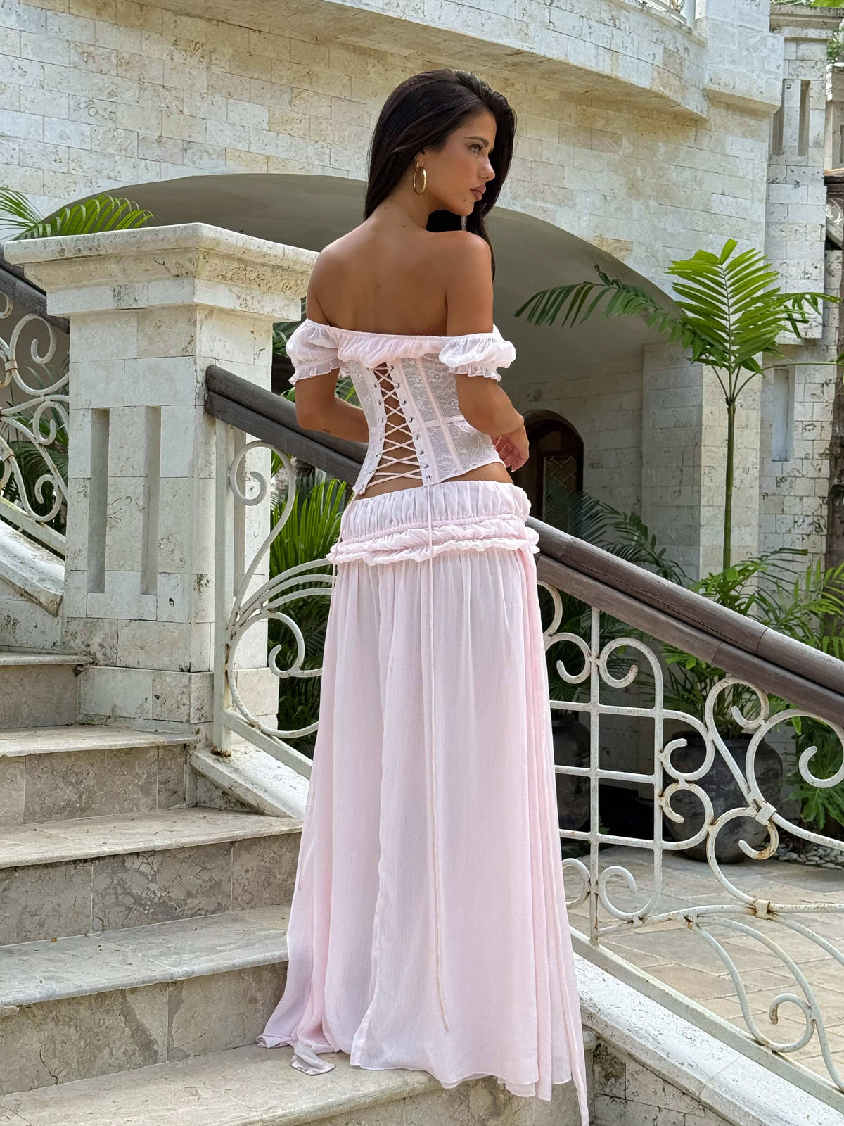 Lucy's LUBELA MAXI SKIRT BLUSH