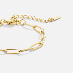 Vioraia Paperclip Gold Bracelet
