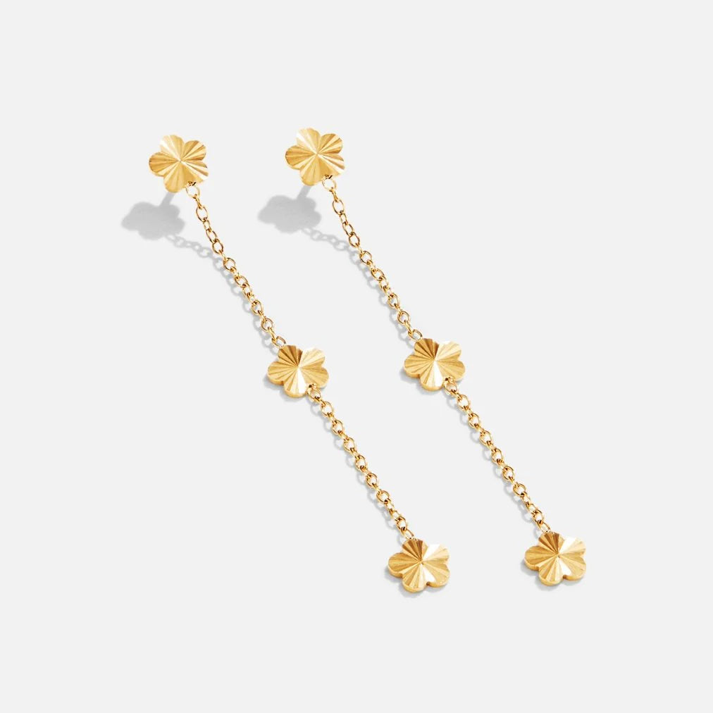 Vioraia Flower Power Petal Drop Earrings