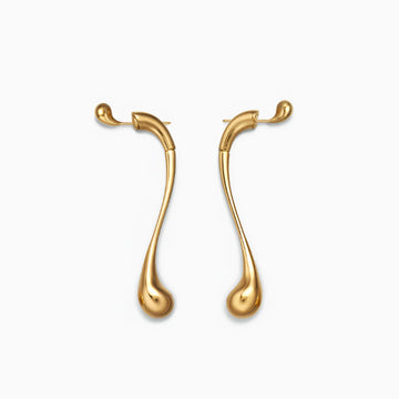 Vioraia Camille Elongated Drop Earrings