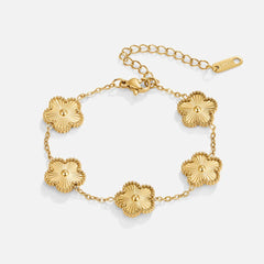 Vioraia Golden Clover Bracelet