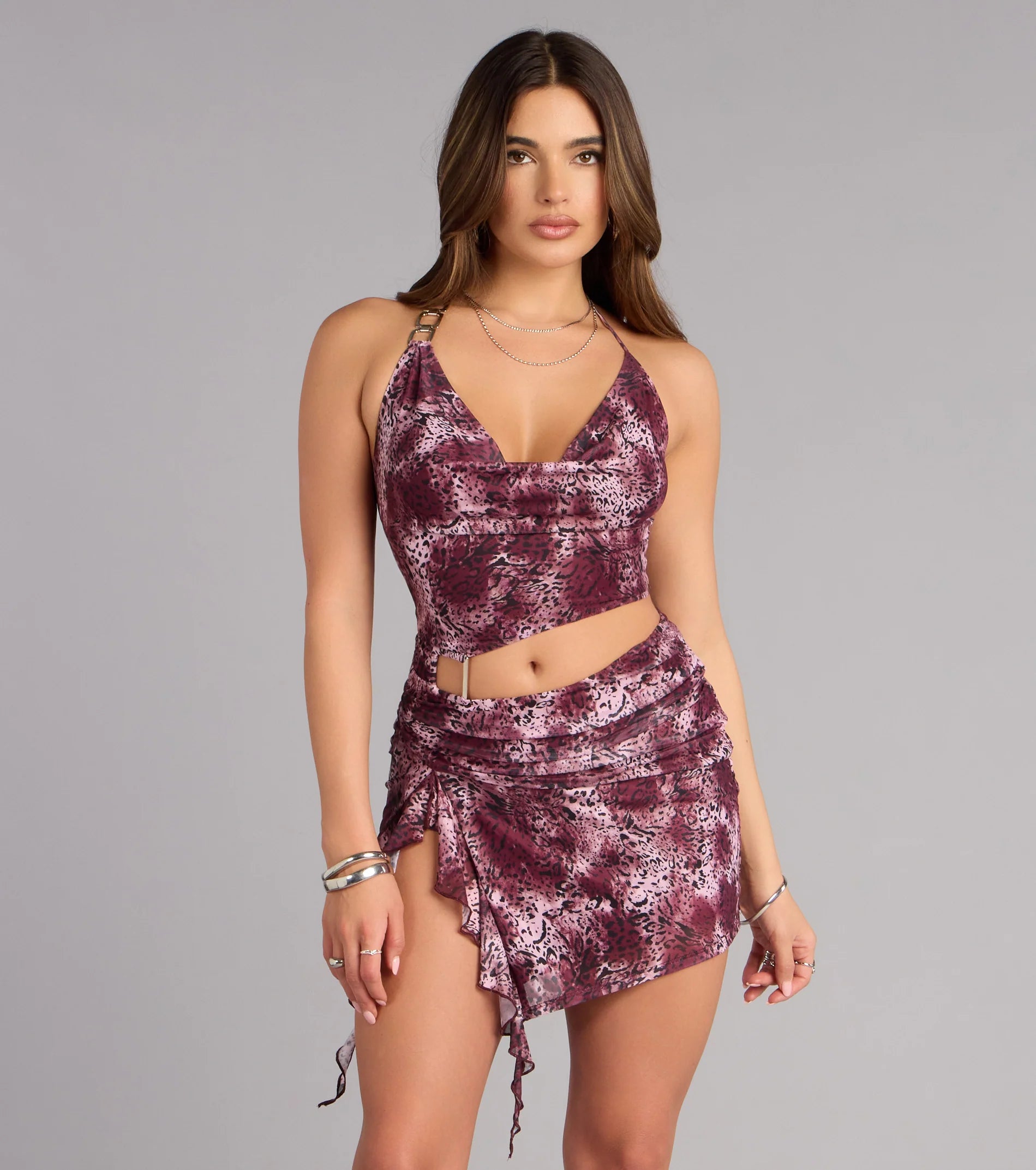 Desert Babe Abstract Cutout Mini Dress
