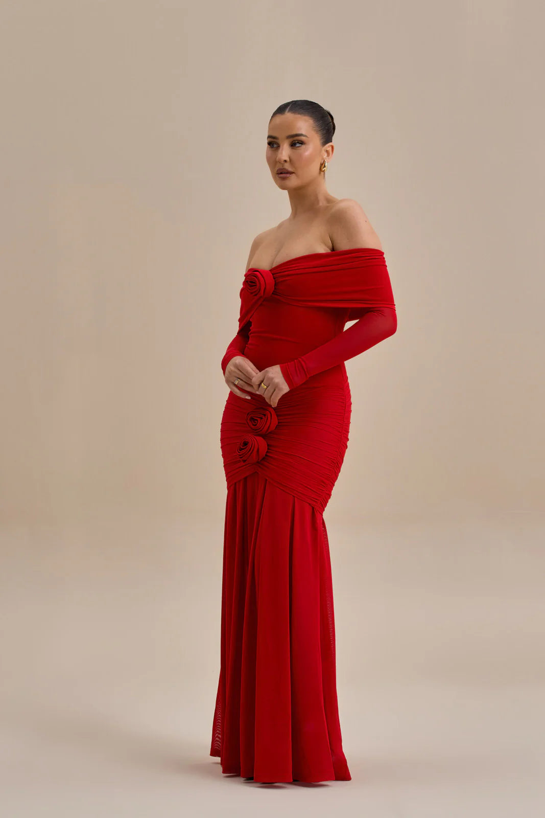 VIVIENNE BARDOT MAXI DRESS | RED - SALE