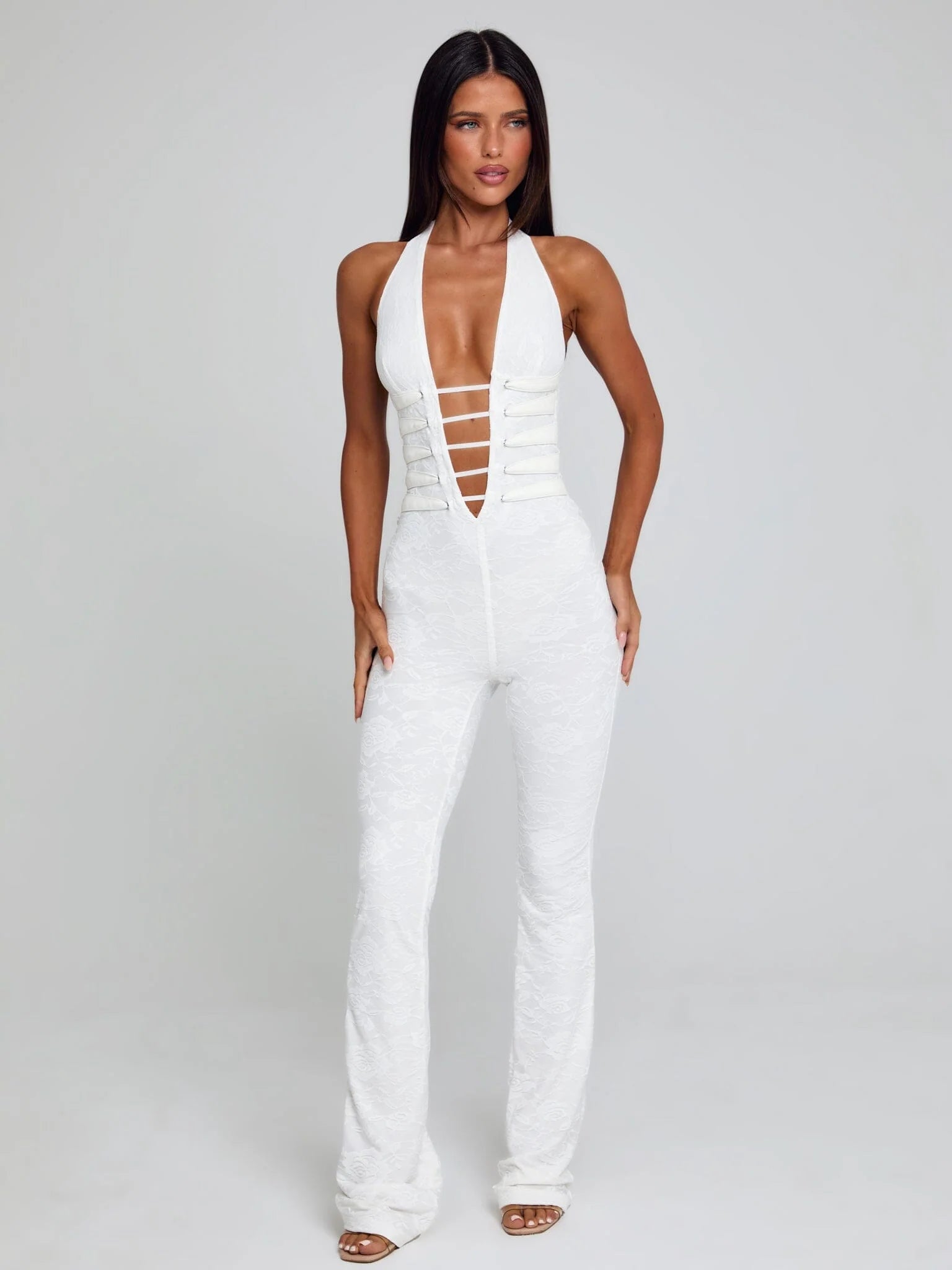 Lucy's SAWYER JUMPSUIT WHITE