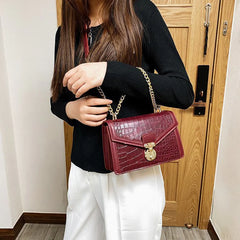 Vioraia Emily Crocodile Crossbody Bag