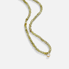 Vioraia Green Peridot Bead Necklace