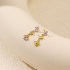 Vioraia Evelyn Crystal Bloom Earrings