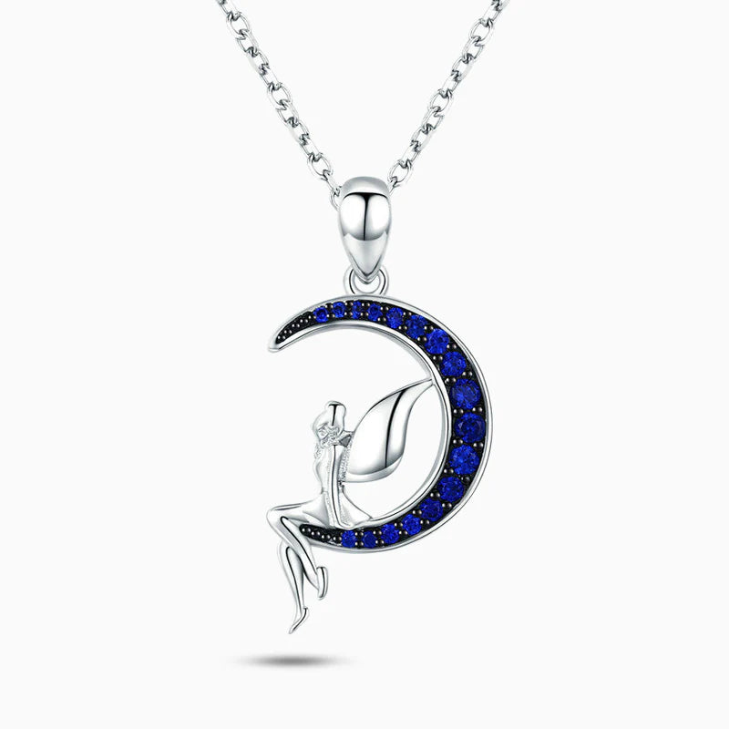 Vioraia Blue Moon Fairy Necklace
