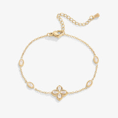Vioraia Four Leaf Clover Crystal Bracelet