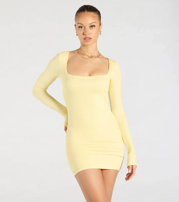 Remarkable Allure Long Sleeve Mini Dress
