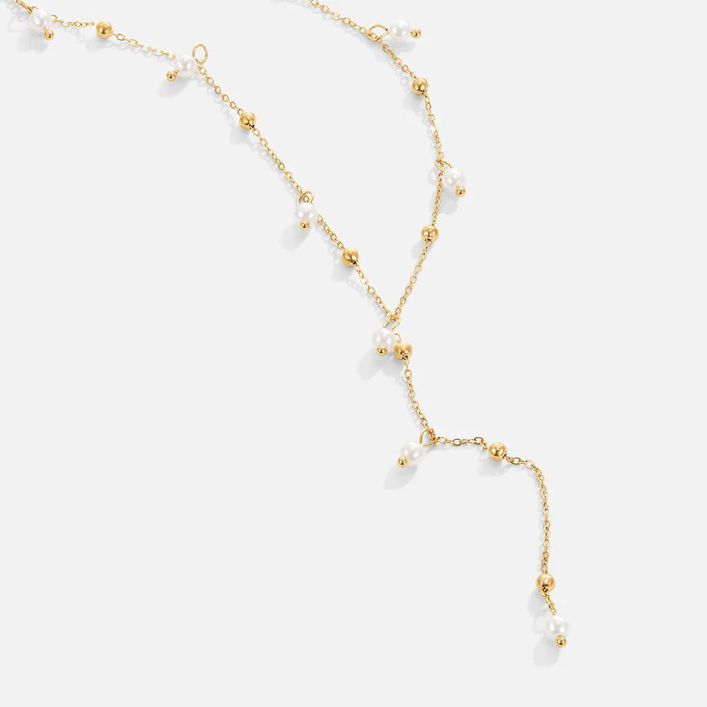 Vioraia Freshwater Lariat Drop Necklace