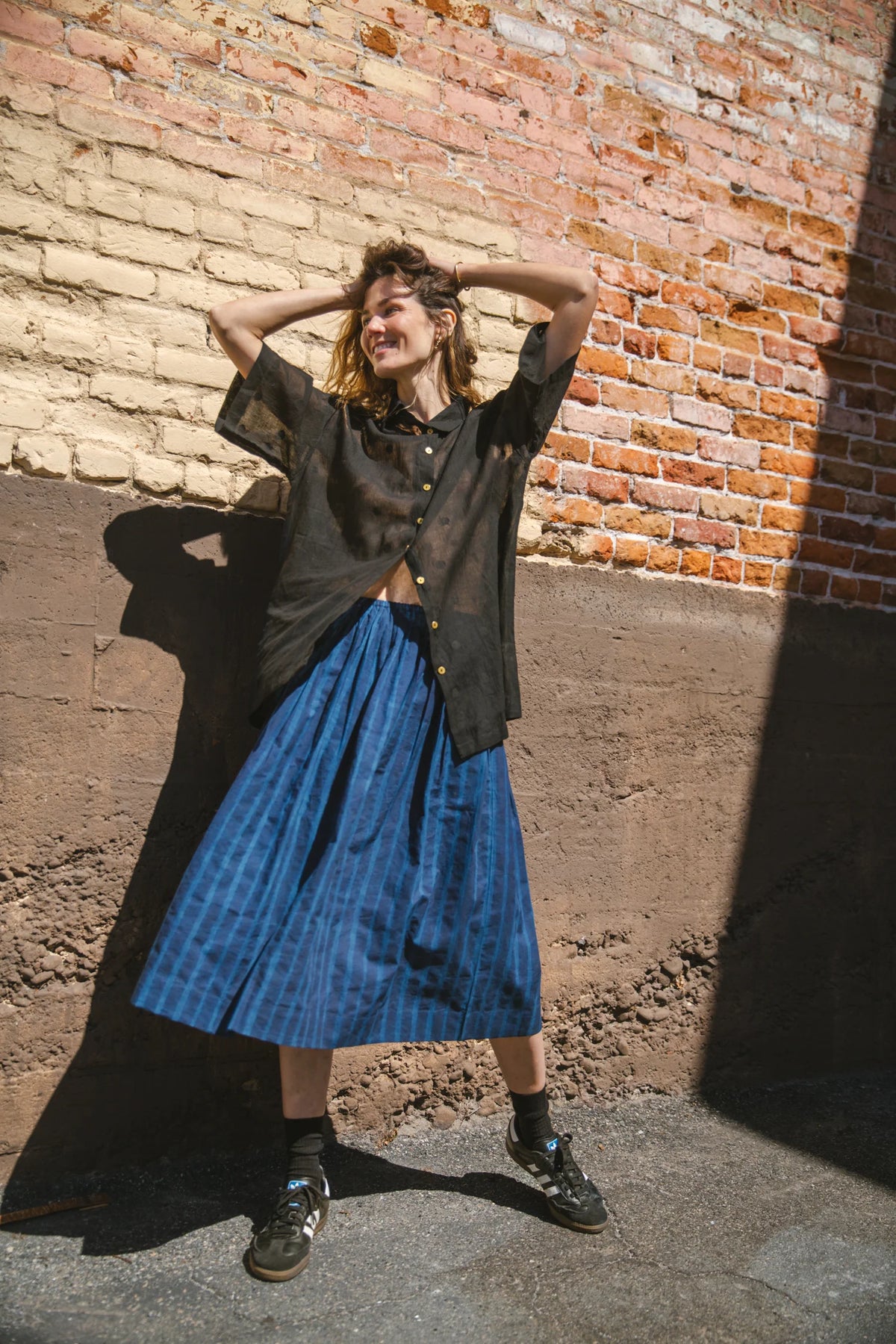 Vintage Navy Blue Skirt