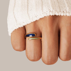 Vioraia Safira Blue Wrap Ring
