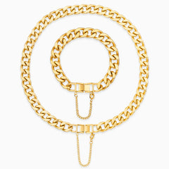 Vioraia Contemporary Buckle Jewelry Set