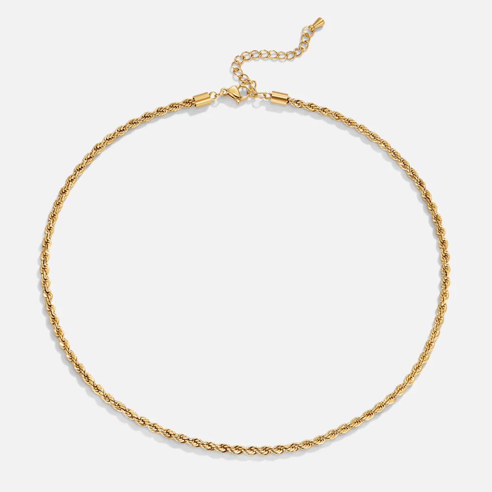 Vioraia Free Calla Gold Twisted Chain Necklace