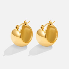 Vioraia Tara Gold Chunky Hoop Earrings