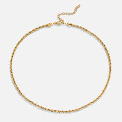 Vioraia Calla Gold Twisted Chain Necklace