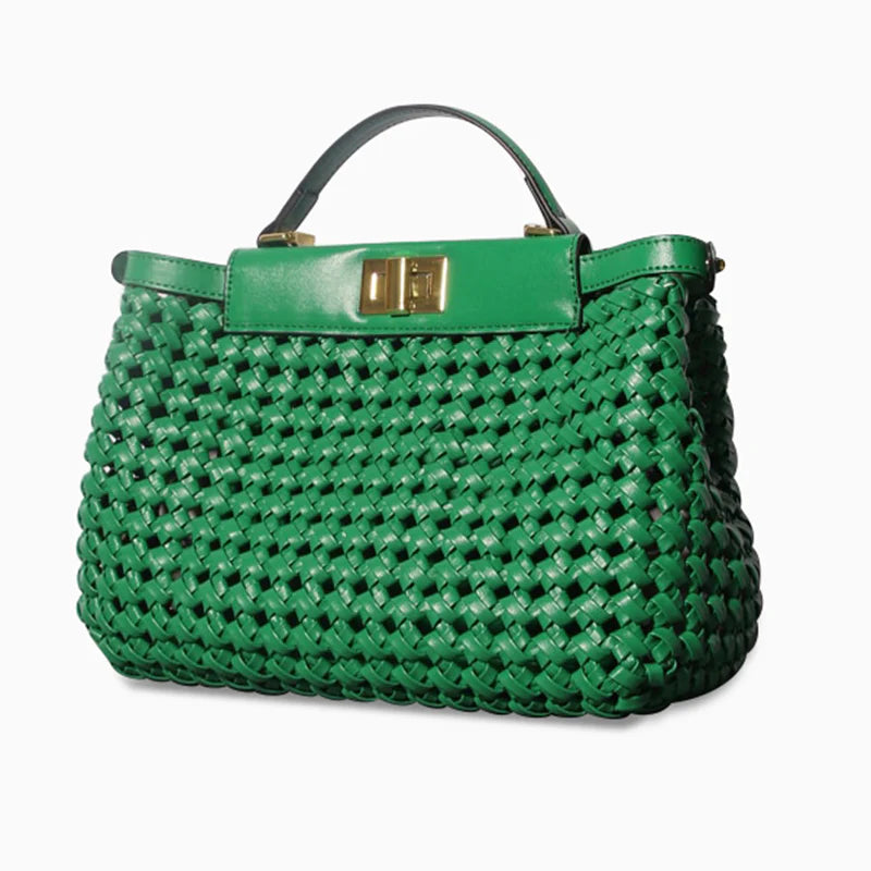 Vioraia Madelynn Braided Tote Bag