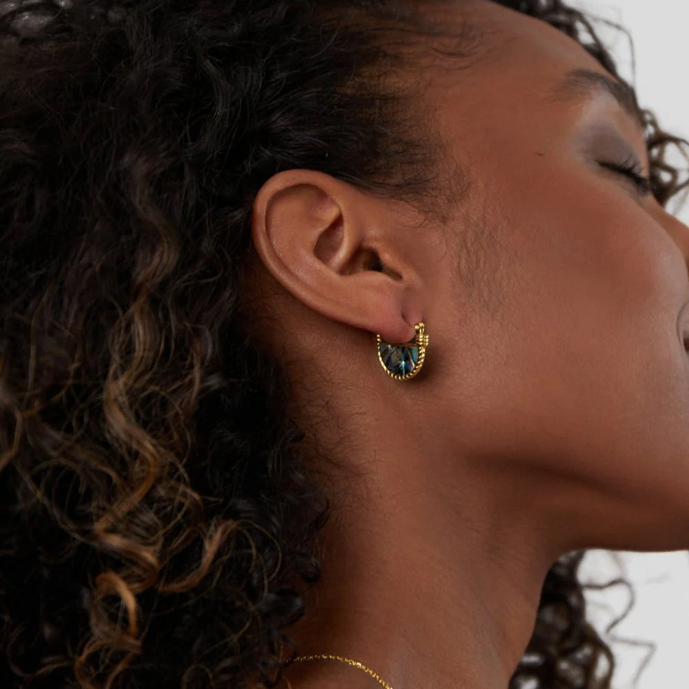 Vioraia Amalfi Turquoise Shell Earrings