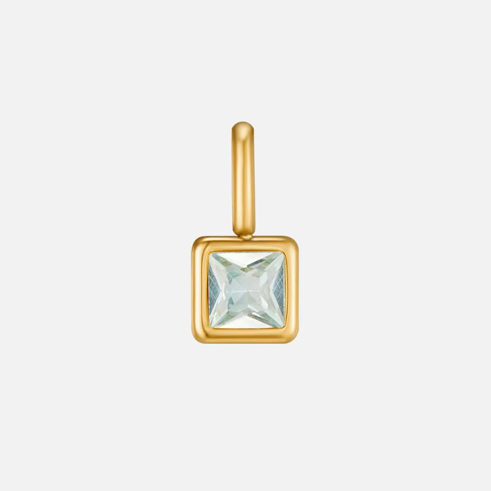 Vioraia Square Pendant Birthstone Necklace