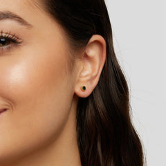 Vioraia Emerald Green Stud Earrings