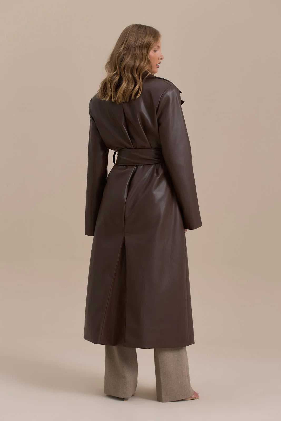 ANUSHKA TRENCH COAT | CHOCOLATE