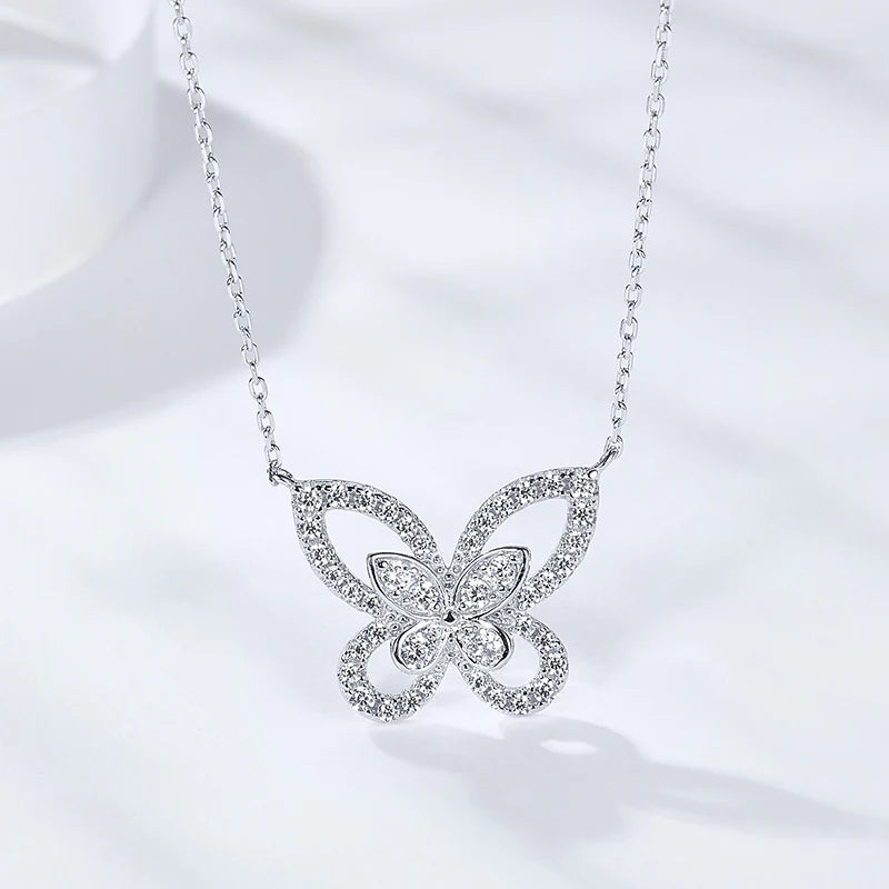 Vioraia Dainty Butterfly Necklace