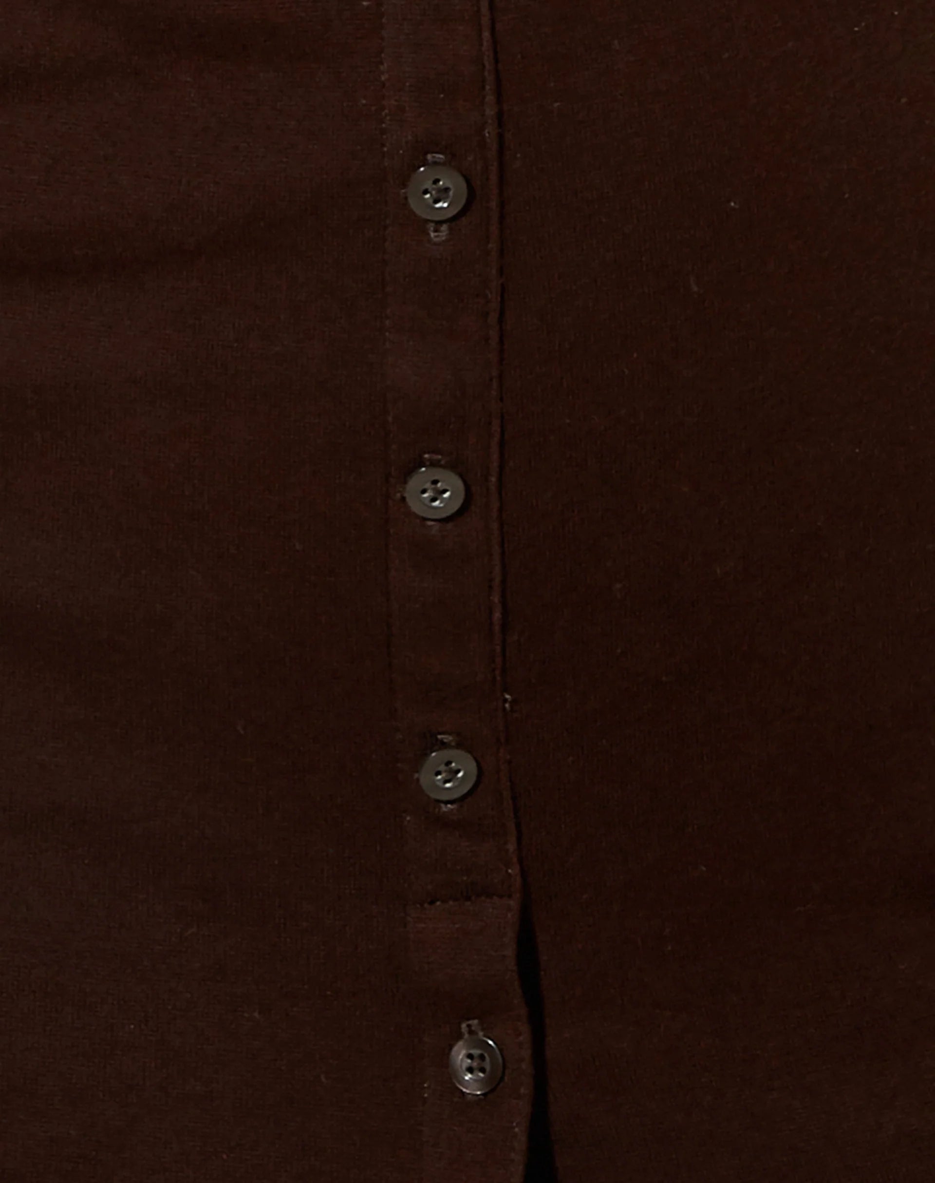 Luiza Mini Dress in Rib Bitter Chocolate