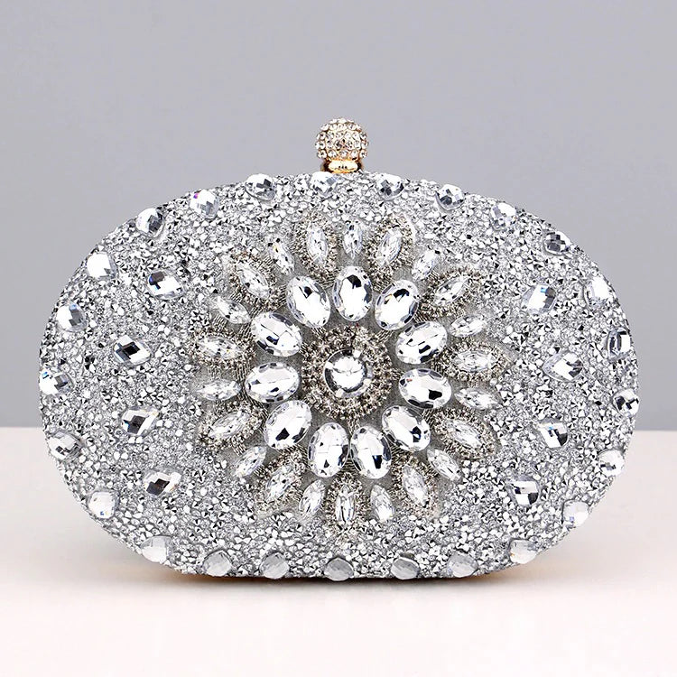 Vioraia Meghan Diamond Encrusted Clutch Bag