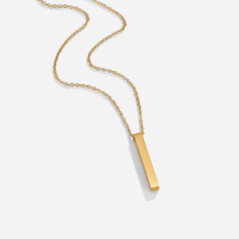 Vioraia Lala Gold Bar Necklace