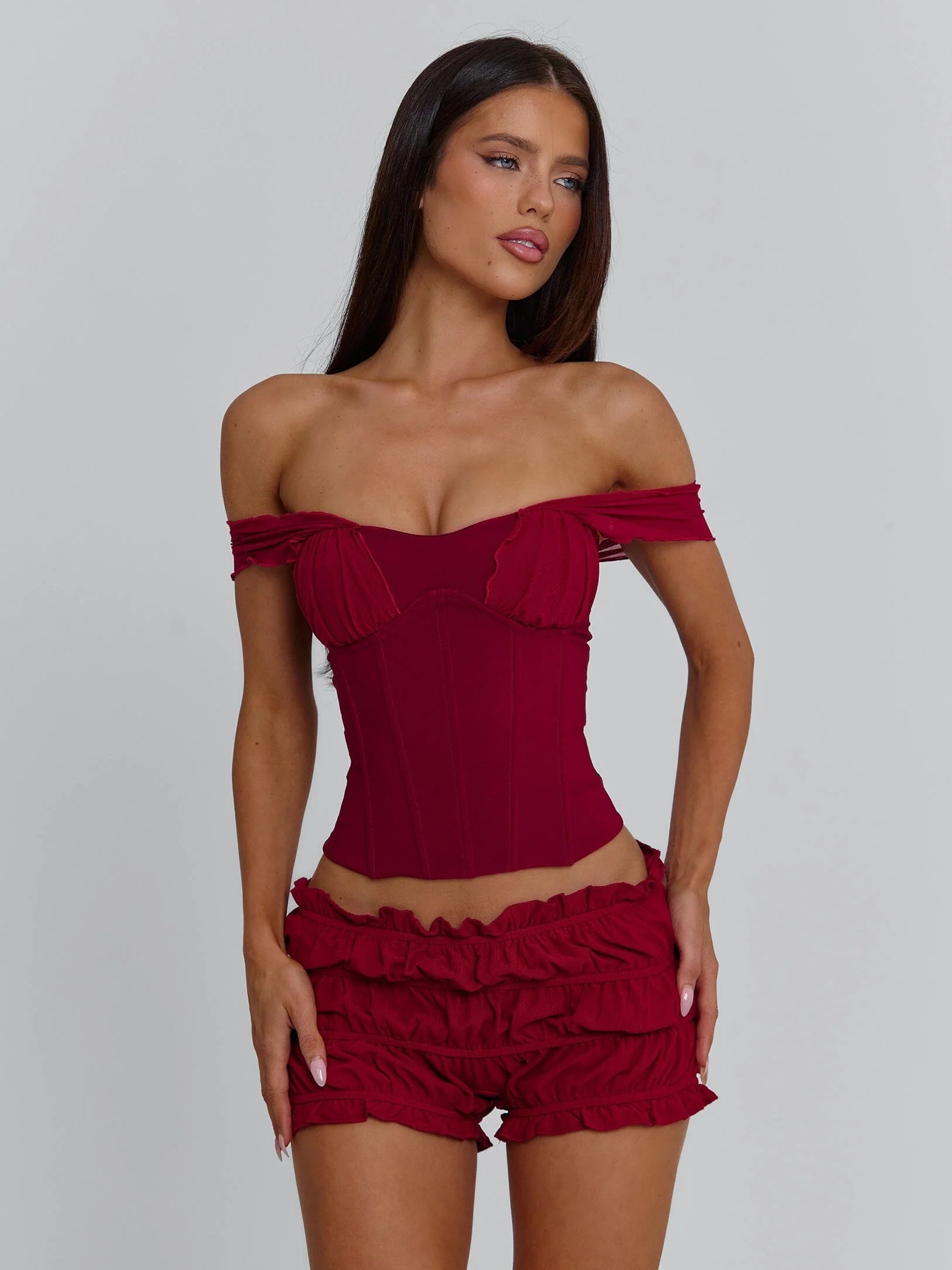 Lucy's AMAYA TOP DEEP RED