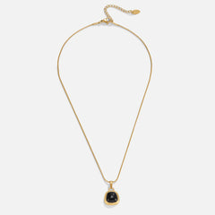 Vioraia Ebony Black Pearl Pendant Necklace