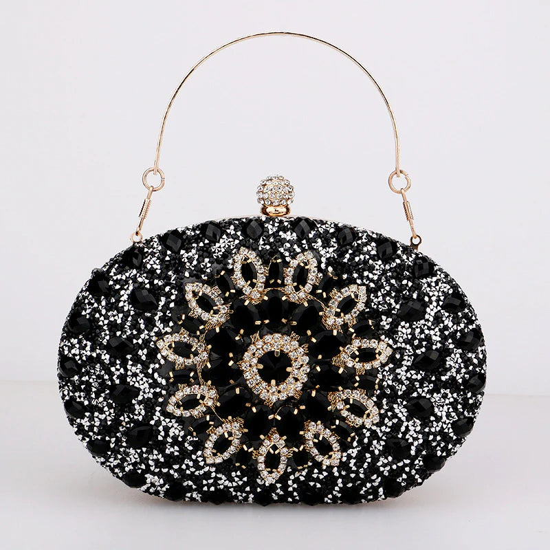 Vioraia Meghan Diamond Encrusted Clutch Bag