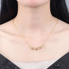 Vioraia Two In One Heart Clover Necklace