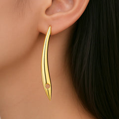 Vioraia Lana Sleek Arc Earrings