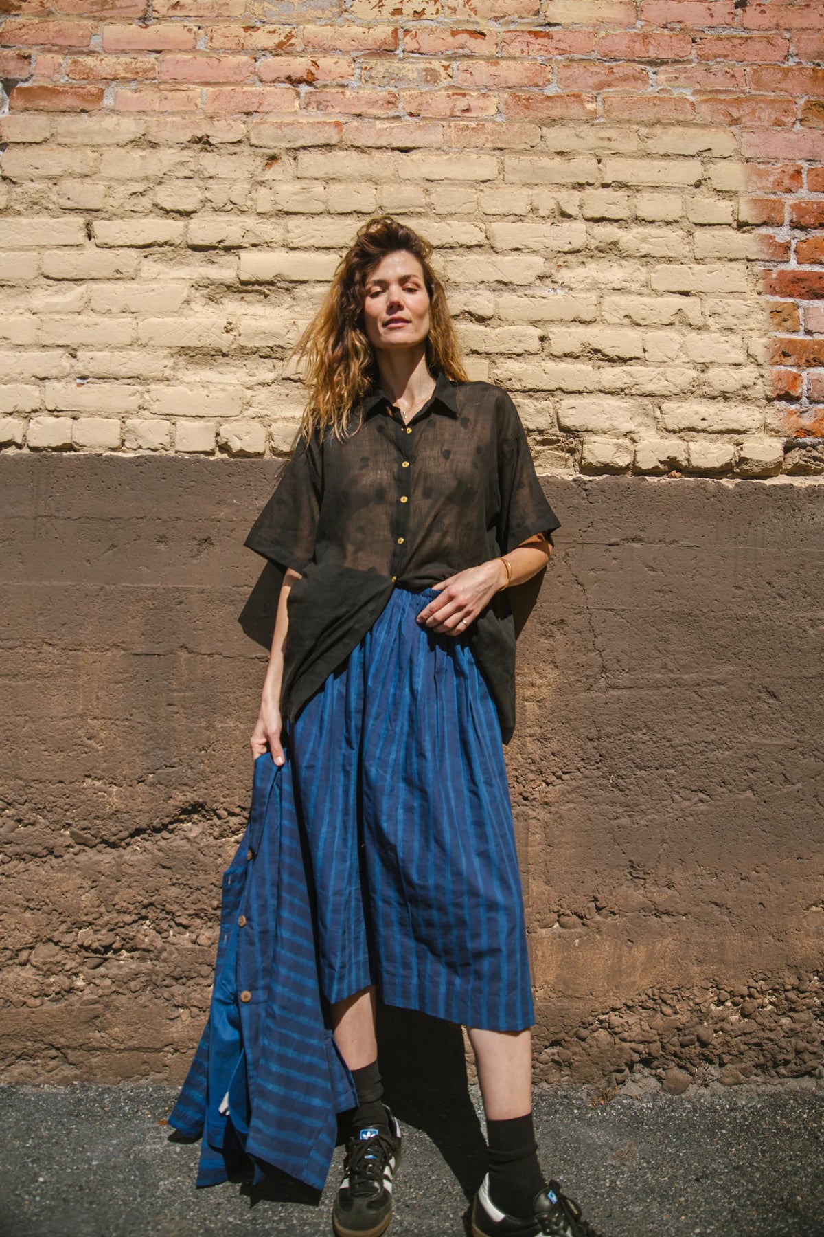 Vintage Navy Blue Skirt