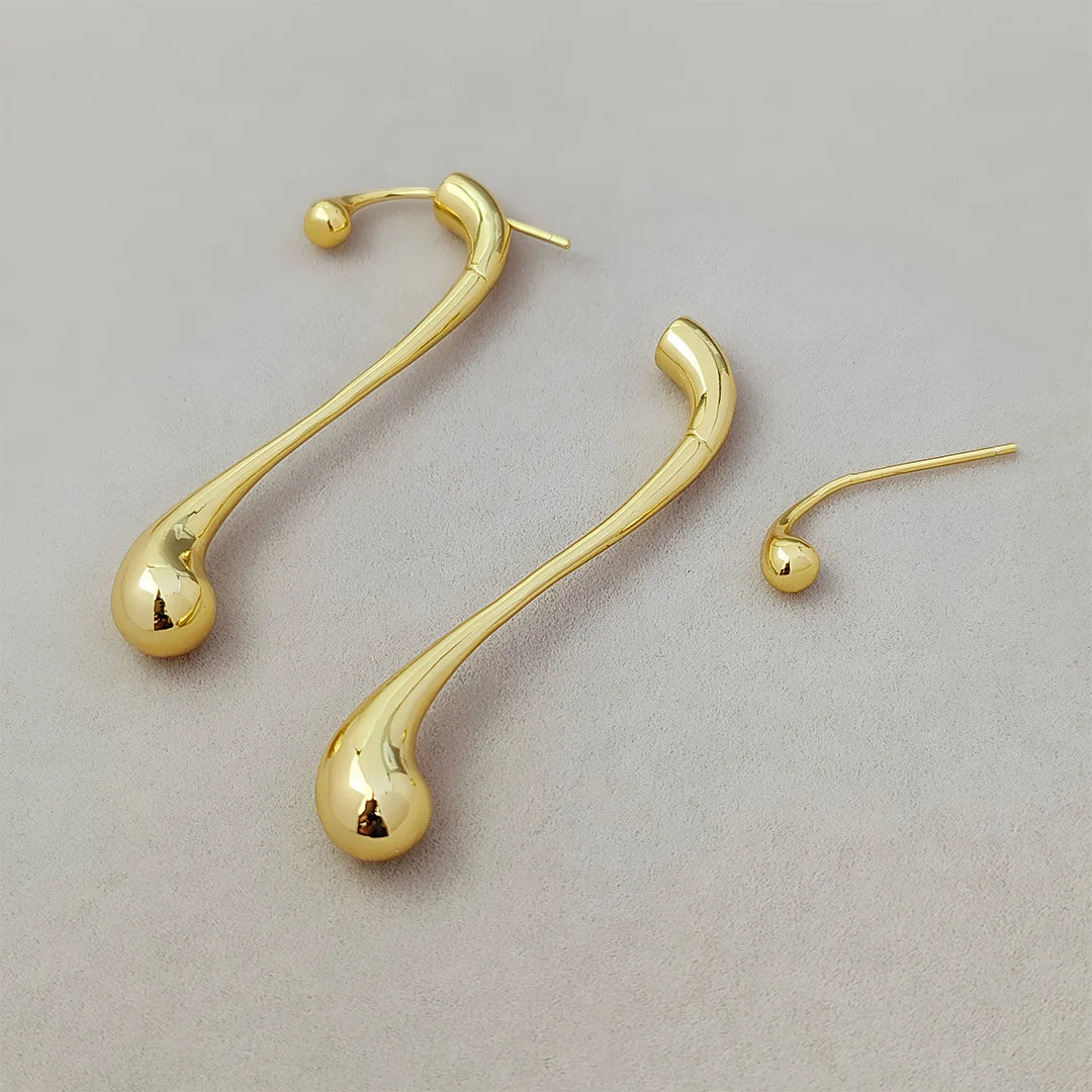 Vioraia Camille Elongated Drop Earrings