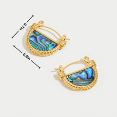 Vioraia Amalfi Turquoise Shell Earrings