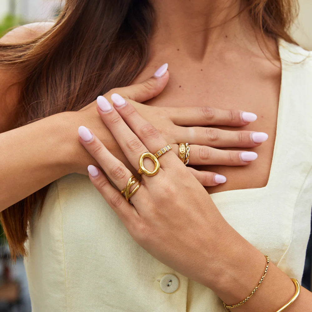 Vioraia Vina Melted Gold Ring