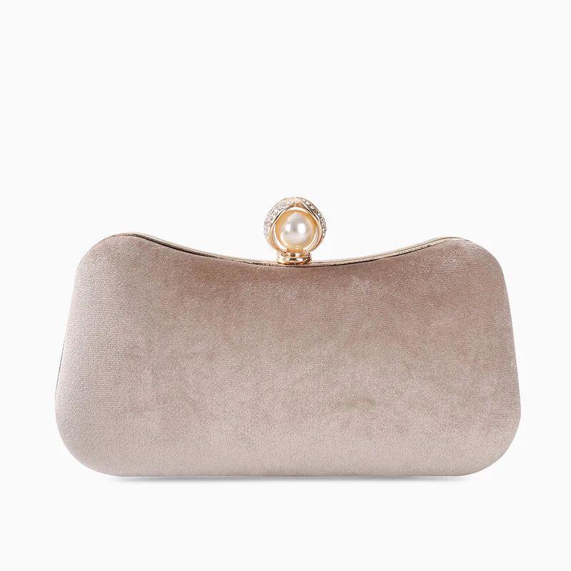 Vioraia Megan Velvet Clutch Bag