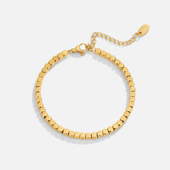 Vioraia Lexi 18K Gold Cube Bracelet