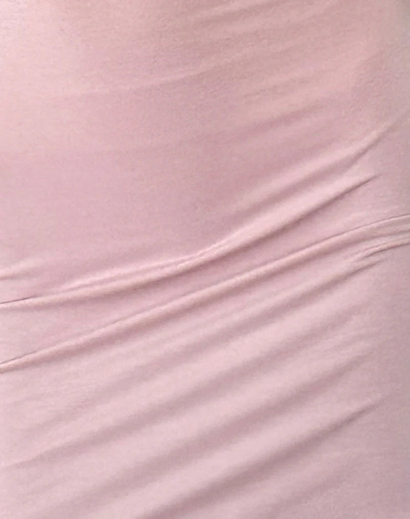 Ellie Bodycon Mini Dress in Baby Pink
