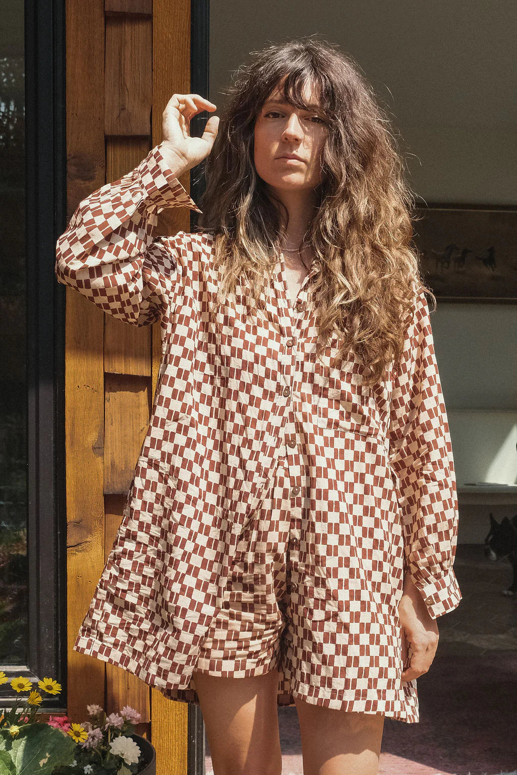 Brown Matchstick Shorts