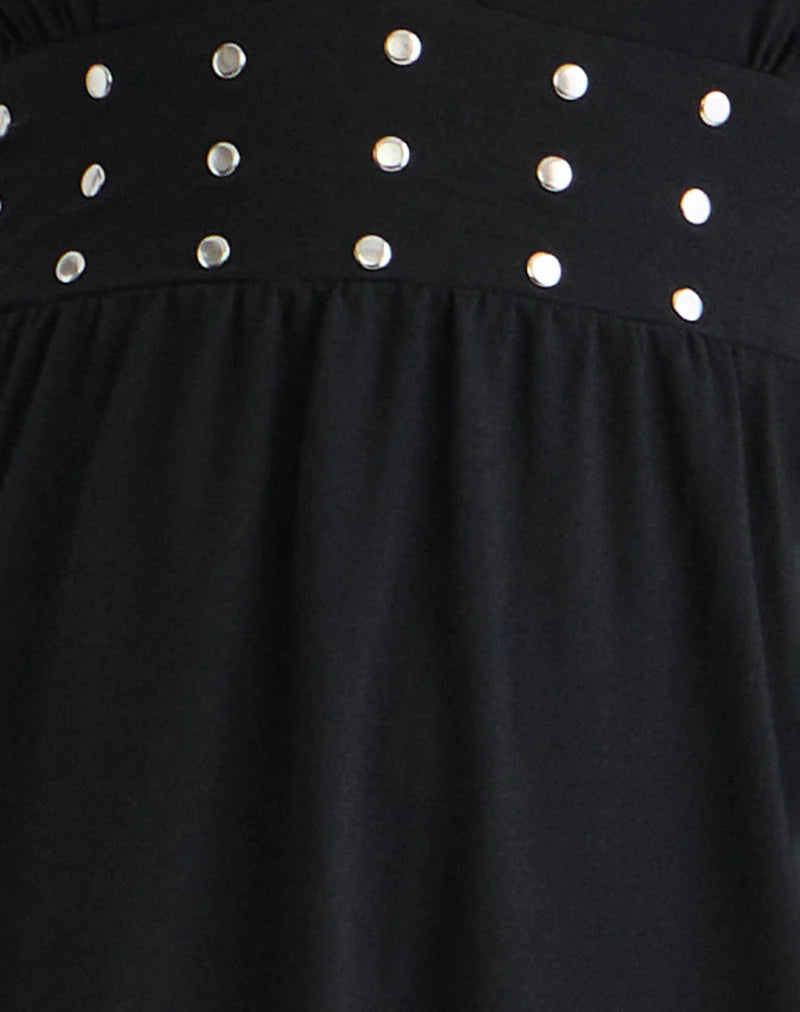 Leisoa Mini Dress in Black