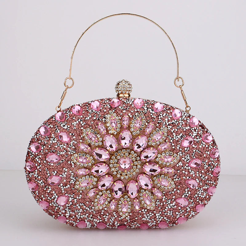 Vioraia Meghan Diamond Encrusted Clutch Bag