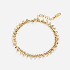 Vioraia Brie Cuban Chain Droplet Bracelet
