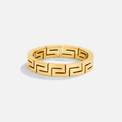 Vioraia Celestine Gold Hollow Ring
