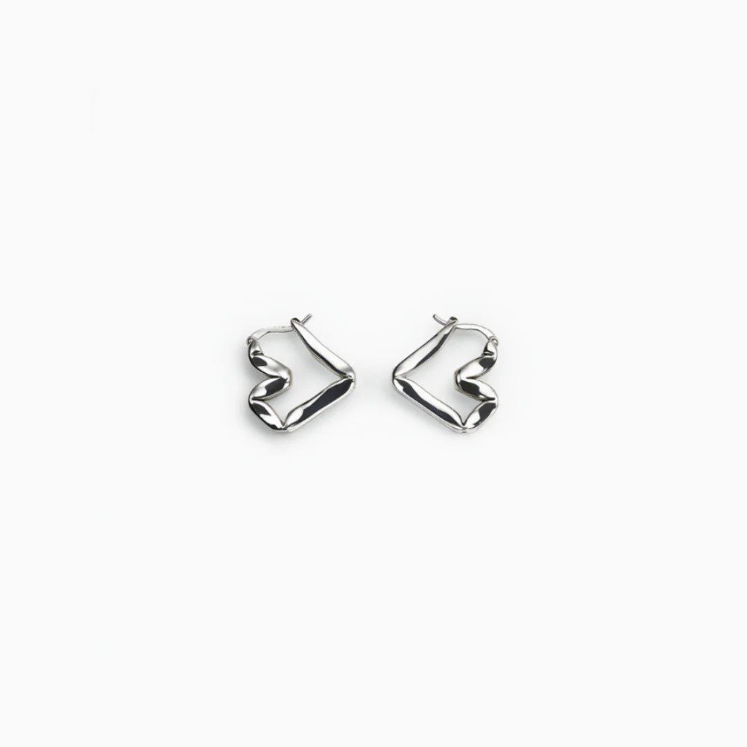 Vioraia Lina Abstract Hoop Earrings
