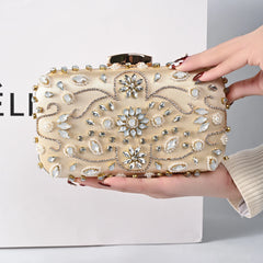 Vioraia Braelyn Bead Embroidered Clutch Bag