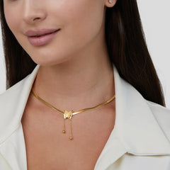 Vioraia Amelie Gold Butterfly Necklace